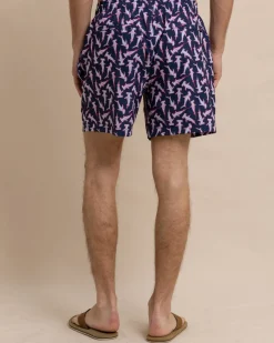 Southern Tide Nailed It Swim Trunk Dress Blue Discount