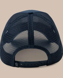 Southern Tide North Carolina Patch Performance Trucker Hat Seven Seas Blue Clearance