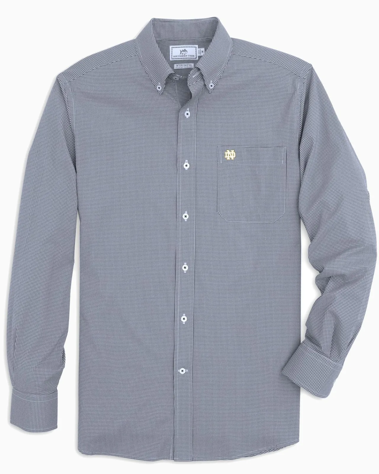 Southern Tide Notre Dame Fighting Irish Gingham Button Down Shirt Sale