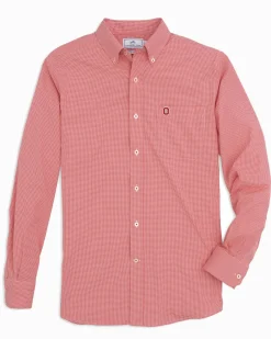 Southern Tide Ohio State Buckeyes Gingham Button Down Shirt Best Sale