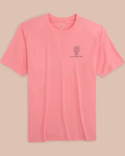 Southern Tide Pink Punch Short Sleeve T-Shirt Geranium Pink Sale