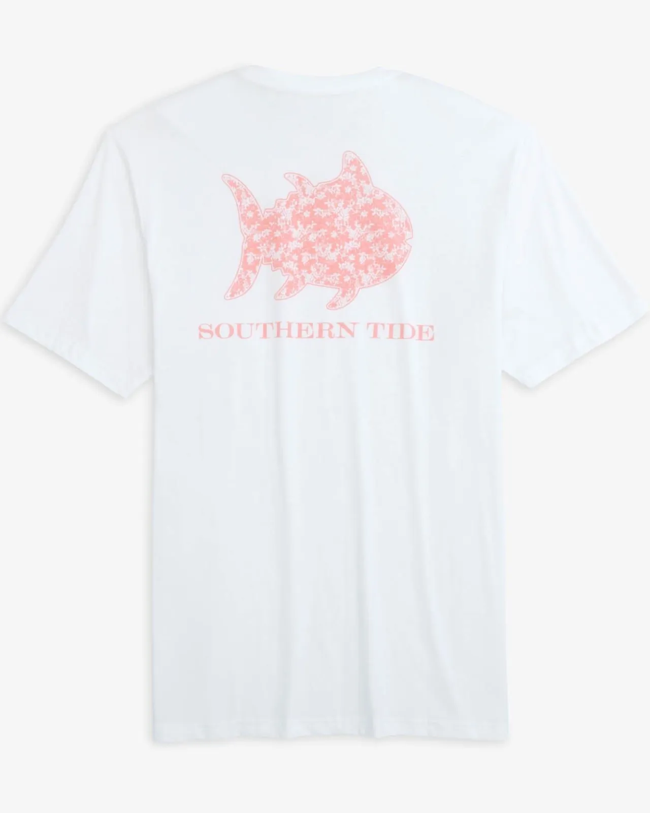 Southern Tide Plumeria Short Sleeve T-Shirt Classic White Clearance