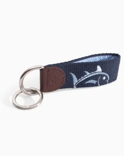 Southern Tide Rising Skipjack Embroidered Key Fob Store