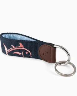 Southern Tide Rising Skipjack Embroidered Key Fob Sale