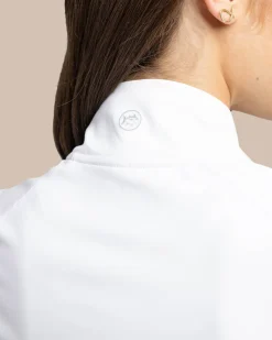 Southern Tide Runaround Quarter Zip Pull Over Classic White Fashion