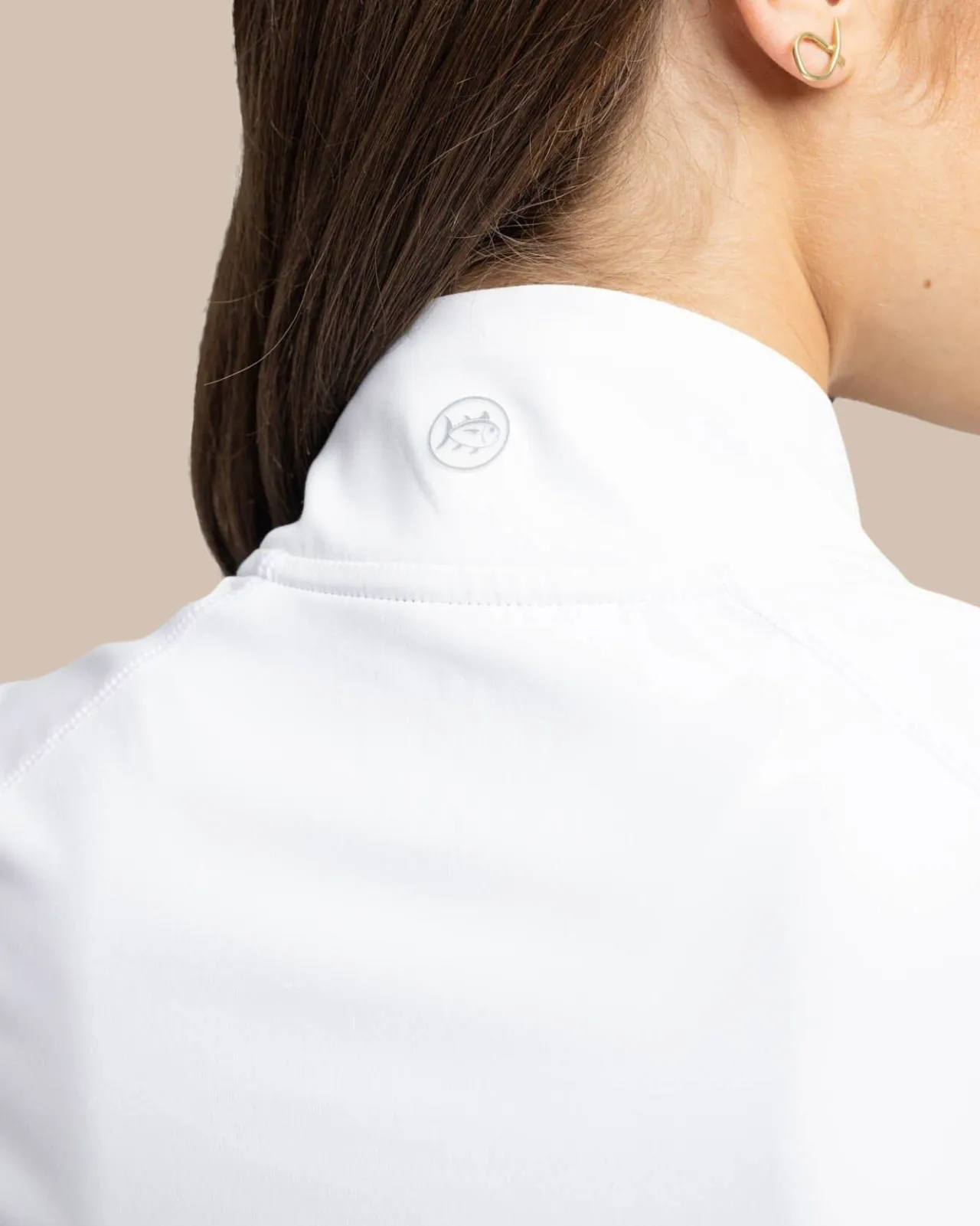 Southern Tide Runaround Quarter Zip Pull Over Classic White Cheap