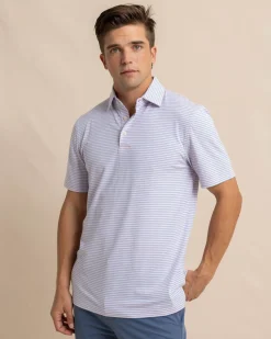 Southern Tide Ryder Heather Halls Performance Polo Hot