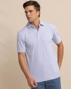 Southern Tide Ryder Heather Halls Performance Polo Hot