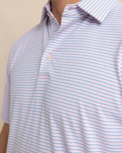 Southern Tide Ryder Heather Halls Performance Polo Hot