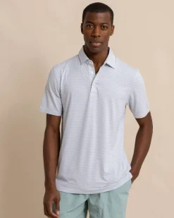 Southern Tide Ryder Heather Halls Performance Polo Hot