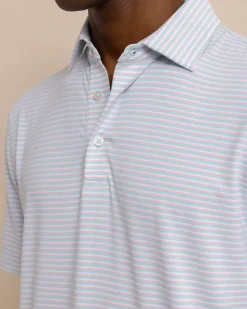 Southern Tide Ryder Heather Halls Performance Polo Hot