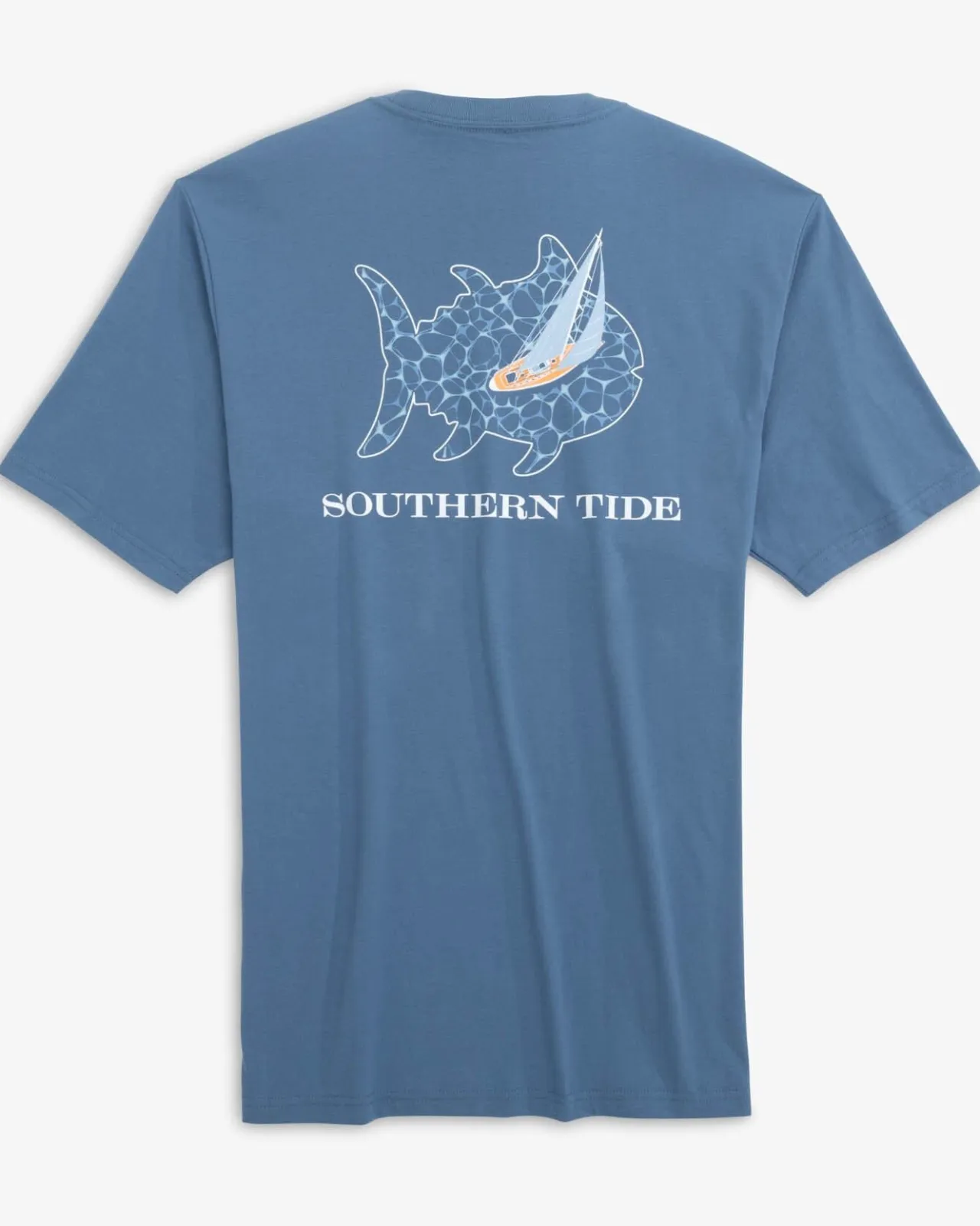 Southern Tide Sailing With Skipjacks Short Sleeve T-Shirt Coronet Blue Store