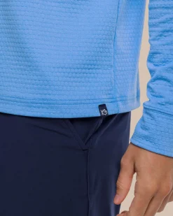 Southern Tide Scuttle Heather Performance Quarter Zip Hoodie - Sale Sale