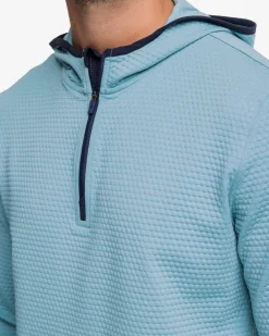 Southern Tide Scuttle Heather Performance Quarter Zip Hoodie - Sale Sale