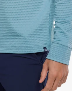 Southern Tide Scuttle Heather Performance Quarter Zip Hoodie - Sale Sale