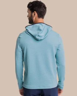 Southern Tide Scuttle Heather Performance Quarter Zip Hoodie - Sale Sale