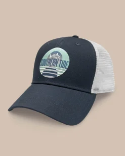Southern Tide Skipjack And Stripes Trucker Hat New