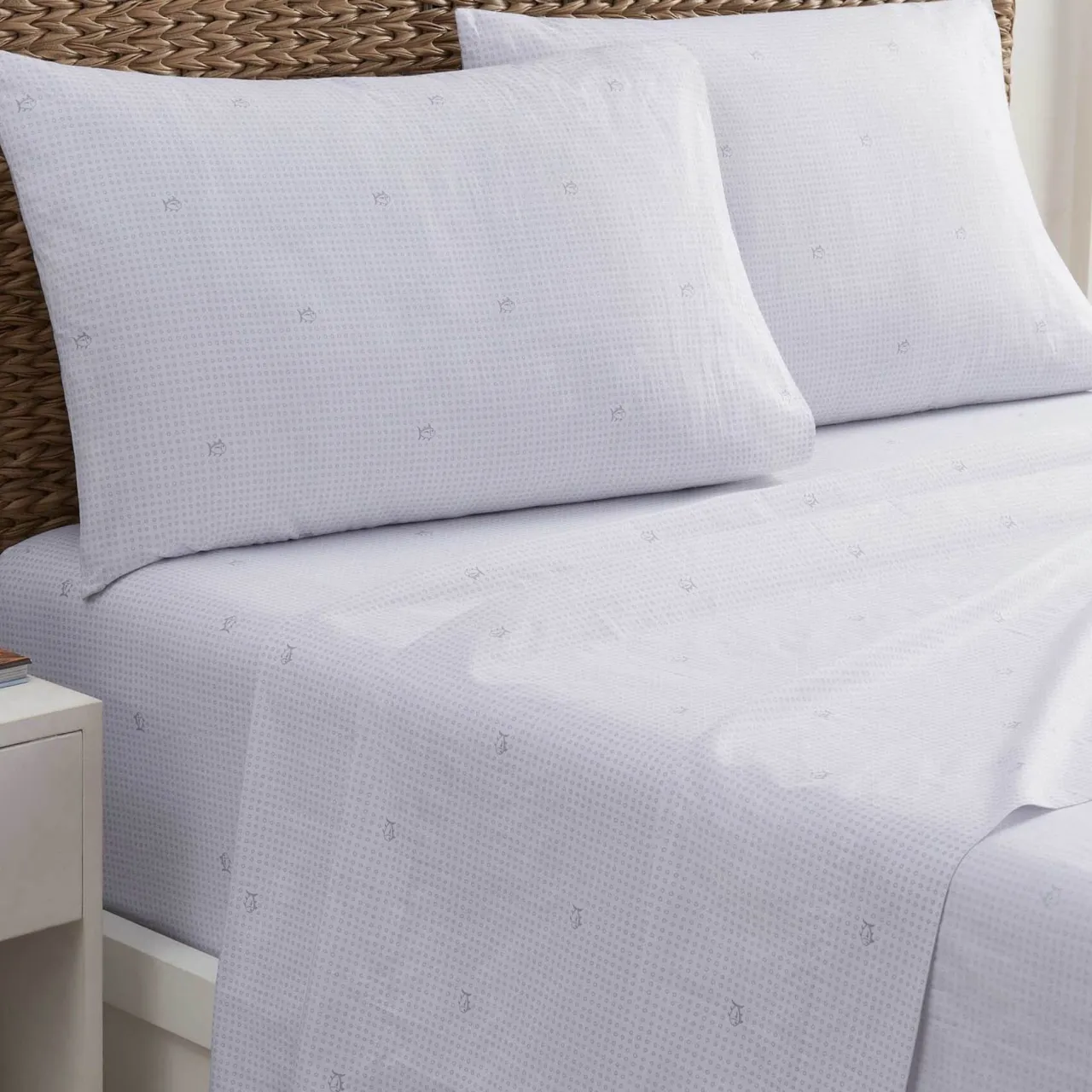 WPH Skipjack Bubbles Standard Pillowcase Pair Gray Shop