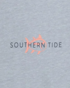 Southern Tide Skipjack Buoys Club Heather Short Sleeve T-Shirt Heather Platinum Grey Hot