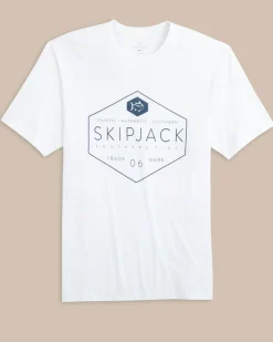 Southern Tide Skipjack Honeycomb Front Graphic Short Sleeve T-Shirt Classic White Store