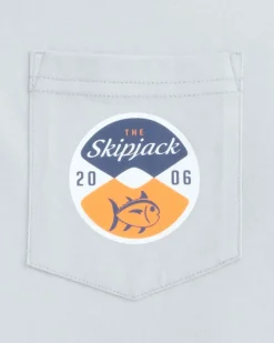 Southern Tide Skipjack Reel Deal Short Sleeve T-Shirt Platinum Grey Cheap