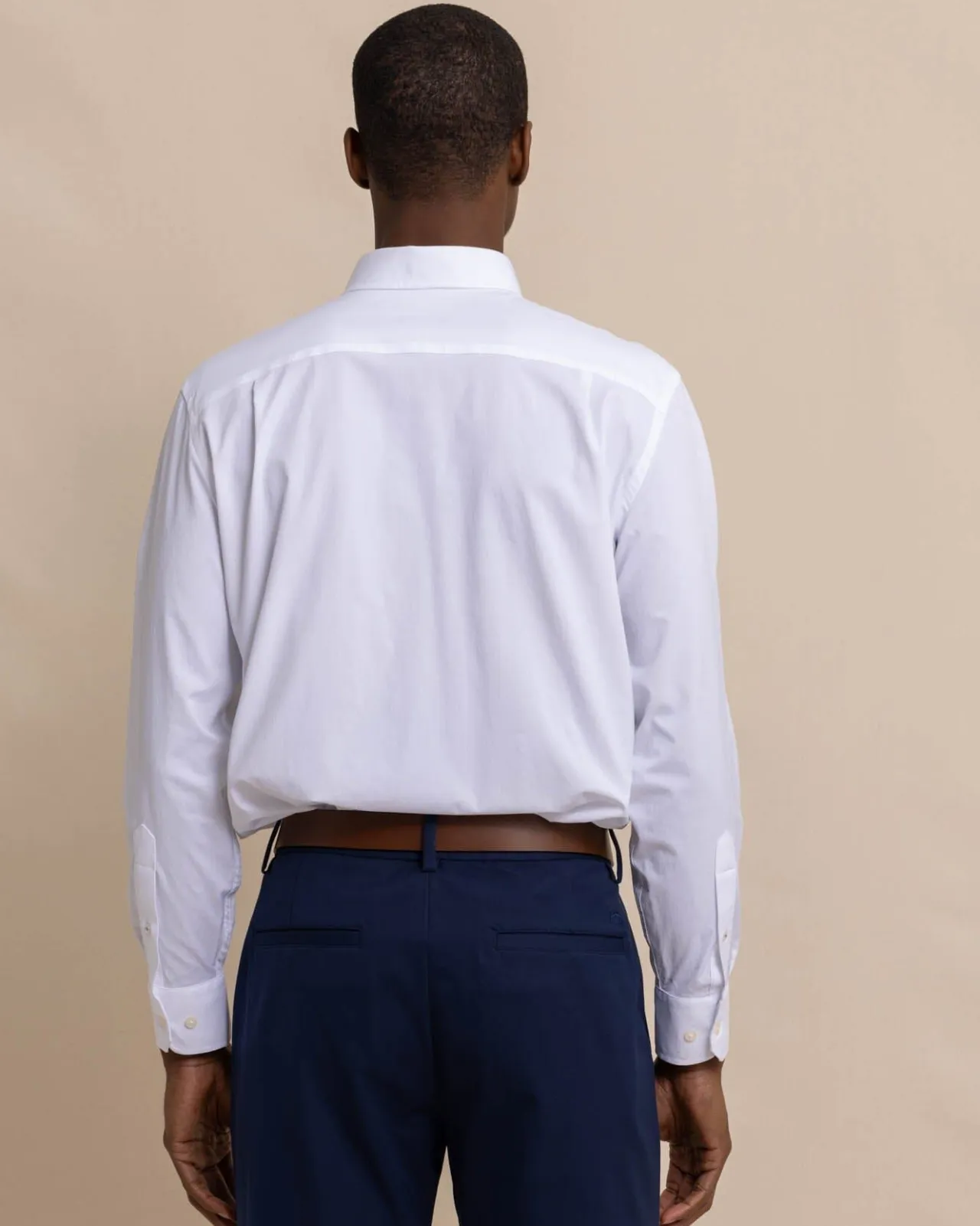 Southern Tide Solid Brrr°® Intercoastal Performance Sport Shirt Classic White Clearance