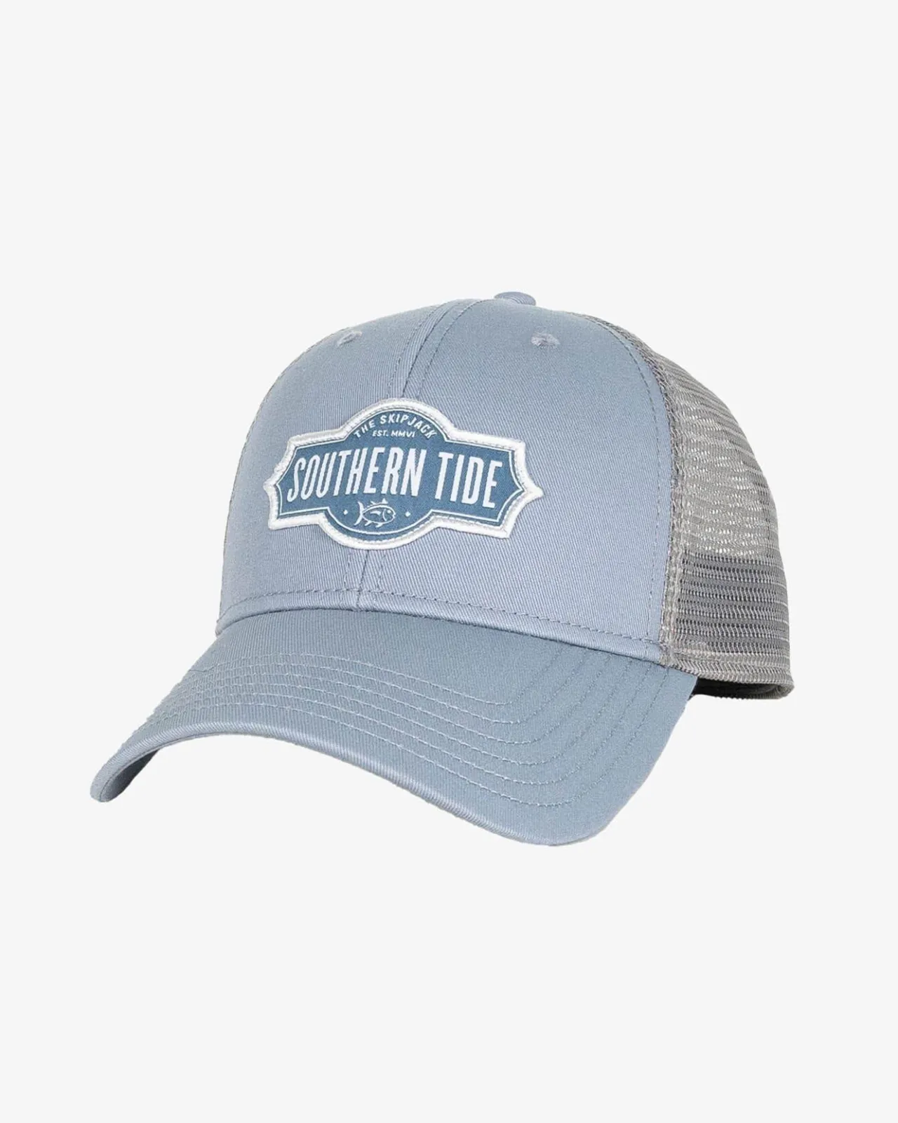 Southern Tide Badge Trucker Dusty Blue Clearance