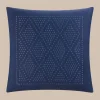 WPH Southern Tide Diamond Geo Square Decorative Pillow Navy Store