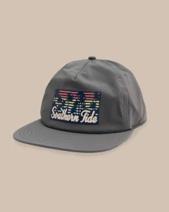 Southern Tide Sunset Gradient 5 Panel Hat Grey Best Sale