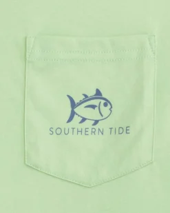 Southern Tide St Skipjack Crossed Short Sleeve T-Shirt Smoke Green Flash Sale