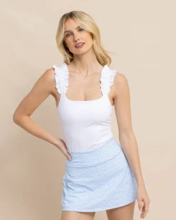 Southern Tide Staci Active Ruffle Tank Cheap