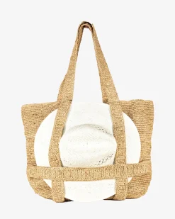 Southern Tide Straw Traveler Tote Natural Flash Sale