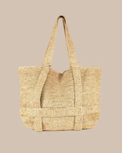 Southern Tide Straw Traveler Tote Natural Discount