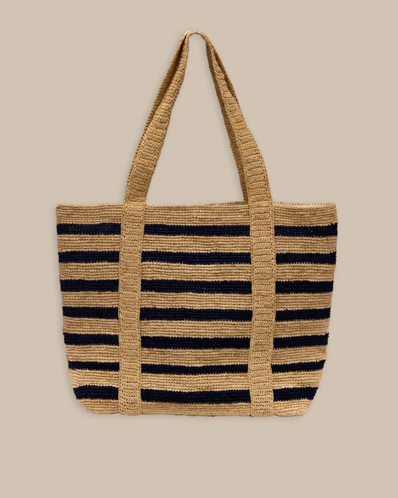 Southern Tide Striped Straw Hat Carrier Beach Tote Navy Shop