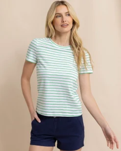 Southern Tide Sun Farer Stripe Crew Neck T-Shirt Cheap