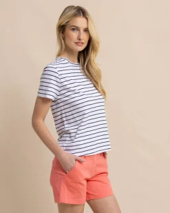 Southern Tide Sun Farer Stripe Crew Neck T-Shirt Cheap