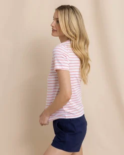 Southern Tide Sun Farer Stripe Crew Neck T-Shirt Cheap