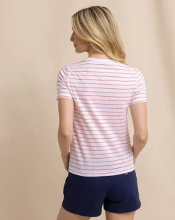Southern Tide Sun Farer Stripe Crew Neck T-Shirt Cheap