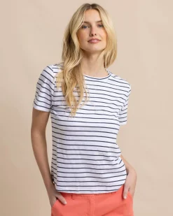 Southern Tide Sun Farer Stripe Crew Neck T-Shirt Cheap