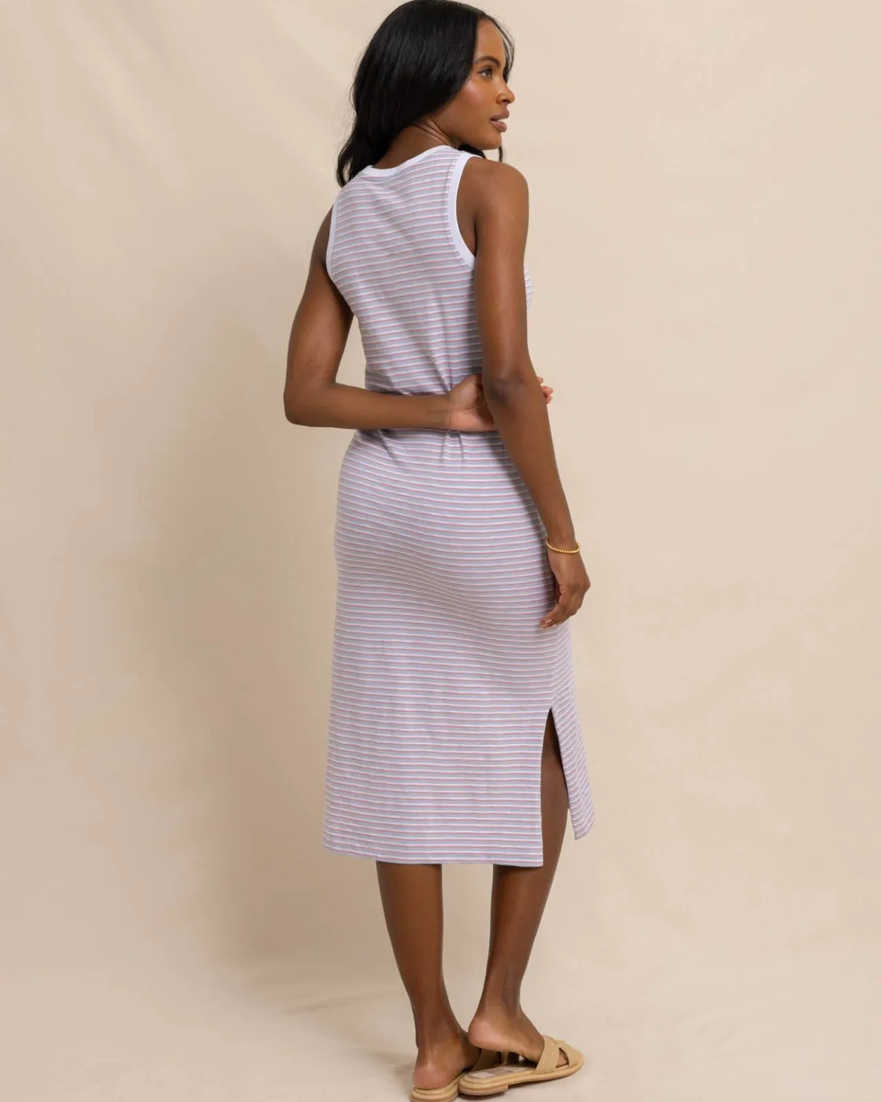 Southern Tide Sun Farer Stripe Midi Tank Dress Discount