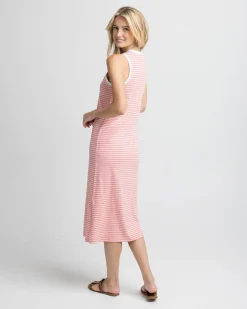 Southern Tide Sun Farer Stripe Midi Tank Dress Discount