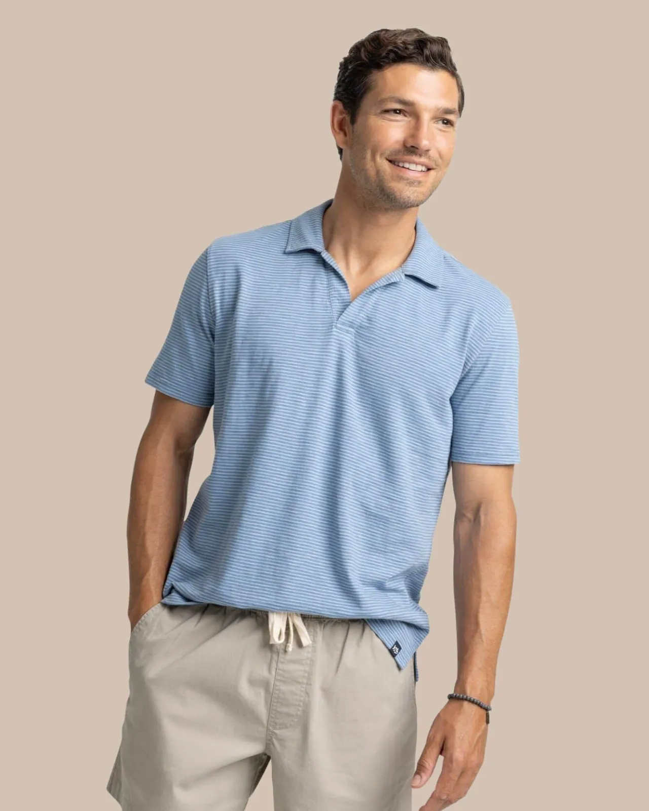 Southern Tide Sun Farer Summertree Stripe Polo Best