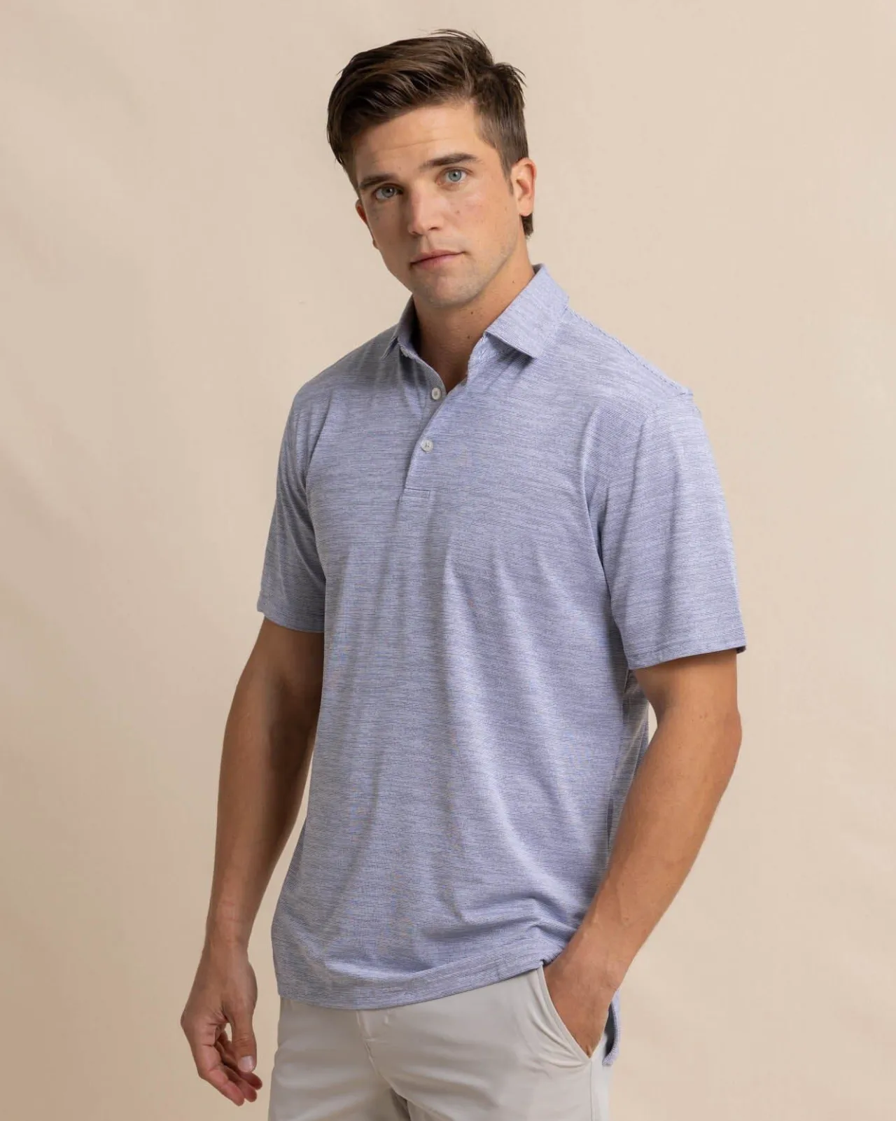 Southern Tide Team Colors Driver Spacedye Polo Shirt Store