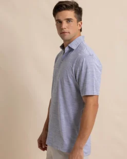 Southern Tide Team Colors Driver Spacedye Polo Shirt Store