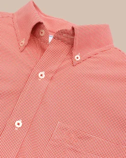 Southern Tide Team Colors Gingham Intercoastal Sport Shirt Cheap
