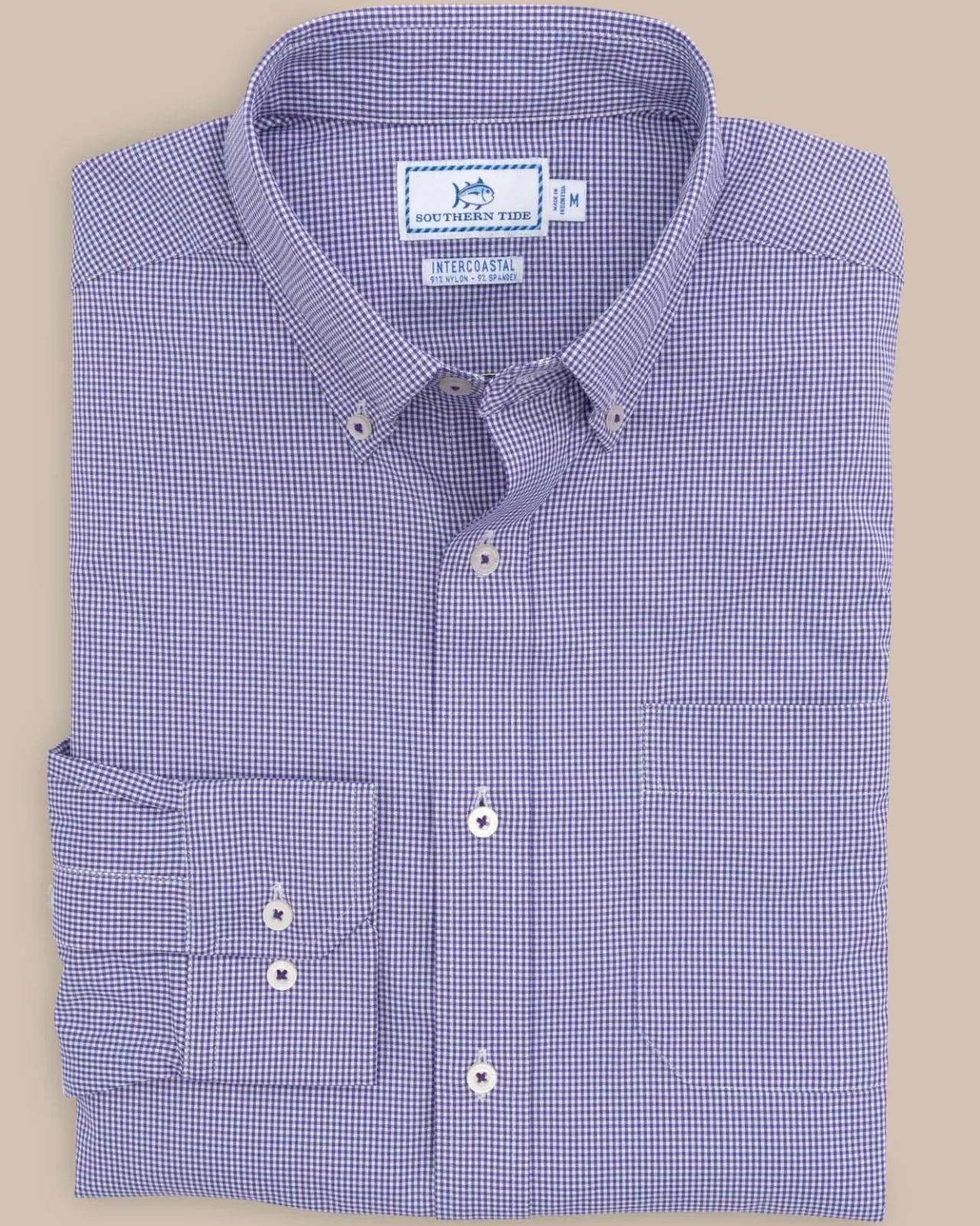Southern Tide Team Colors Gingham Intercoastal Sport Shirt Cheap