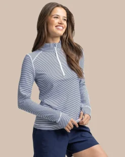 Southern Tide Team Colors Runaround Quarter Zip Pull Over Clearance