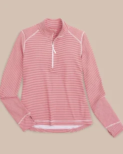Southern Tide Team Colors Runaround Quarter Zip Pull Over Clearance
