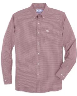 Southern Tide Texas A&M Aggies Gingham Button Down Shirt Outlet