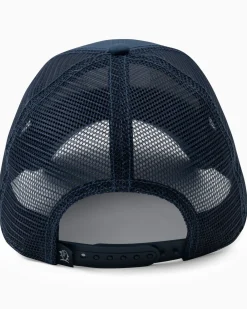 Southern Tide Texas Patch Performance Trucker Hat Seven Seas Blue Store